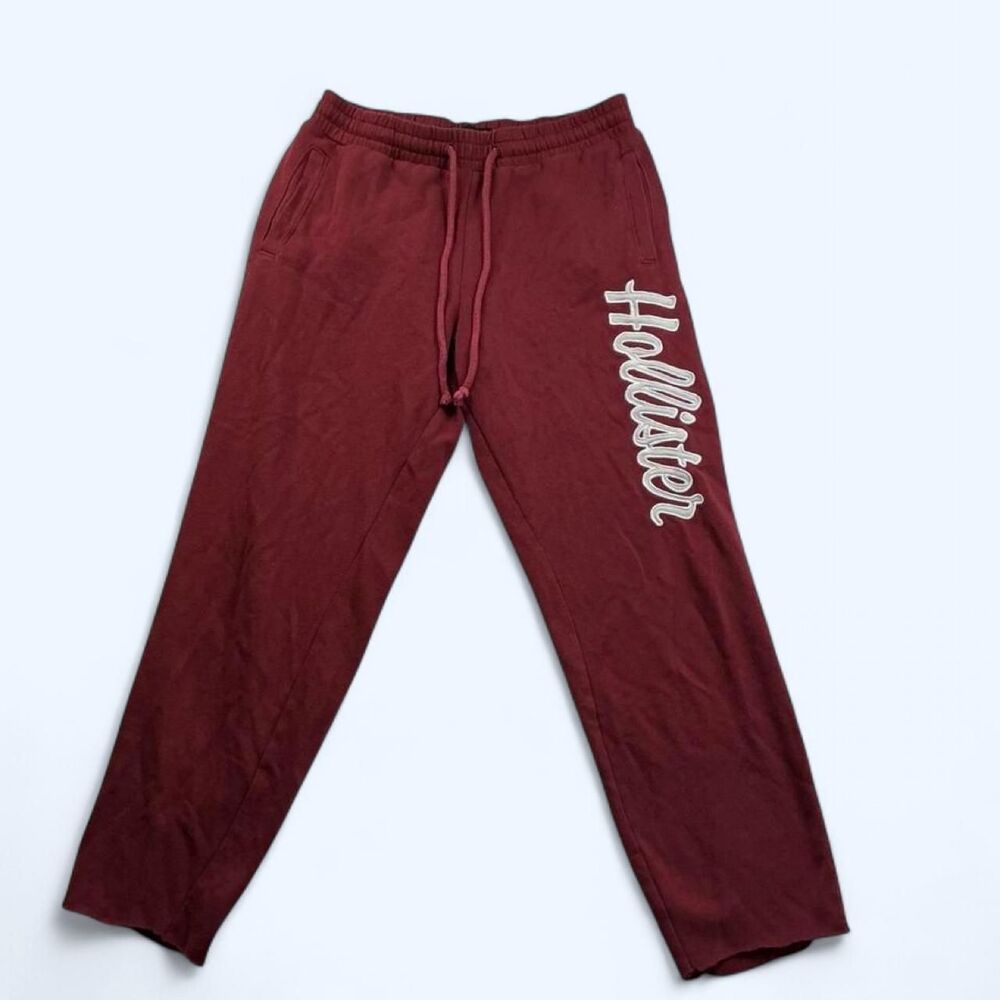 Hollister-co Women's Burgundy and Red Trousers